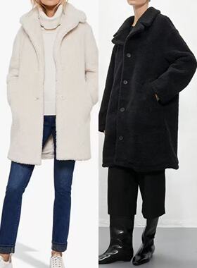 01.31新品 monk* 秋冬韩系慵懒风宽松加厚保暖中长款羊羔毛外套