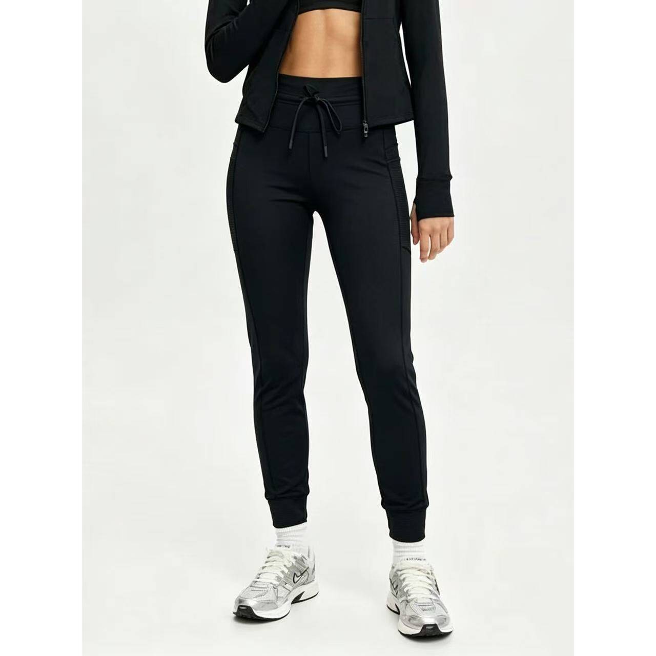 10.14新品 澳洲BODY 美式弹力高腰抽绳设计休闲运动紧身小脚裤