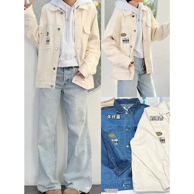 男女同款宽松休闲夹克牛仔外套