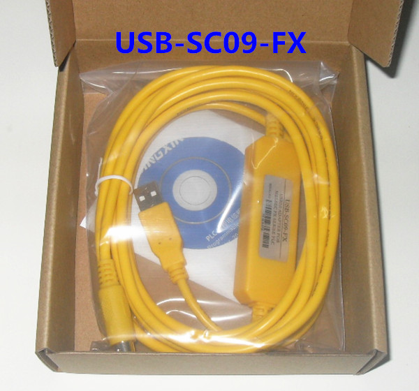 支持XP及WIN7/8/10，适用三菱FX1S/FX1N/FX2N编程线USB-SC09-FX