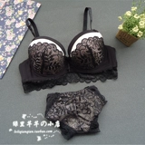 Сексуальный бюстгальтер пуш-ап, комфортное нижнее белье, комплект, европейский стиль, большой размер, увеличенная толщина