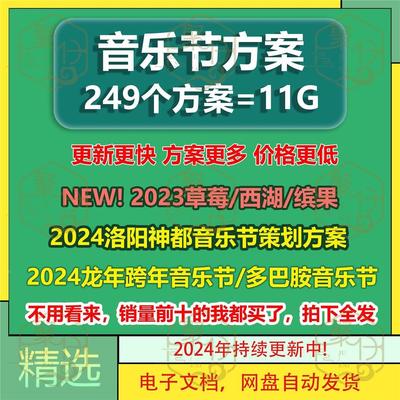 音乐节舞台搭建灯光音响活动视觉设计策划PPT方案模版全案PPT