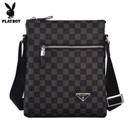 Playboy Men Shoulder Bag Thời trang Kẻ sọc Túi đeo chéo Châu Âu và Mỹ Thanh niên Ba lô nhỏ - Túi của con người