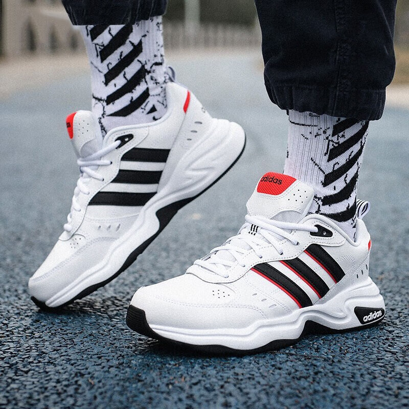 阿迪达斯男鞋2025新款STRUTTER复古老爹鞋运动休闲跑步鞋 EG2655