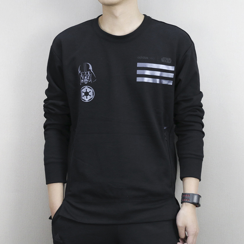 Adidas NEO new pattern male T-shirts Sweater Star Wars leisure time fashion motion Pullover BR8451in the Sportswear/Casual Clothing , Sports Sweater/Pullover  category - from Buy2taobao.com to provide professional Taobao agent buy service