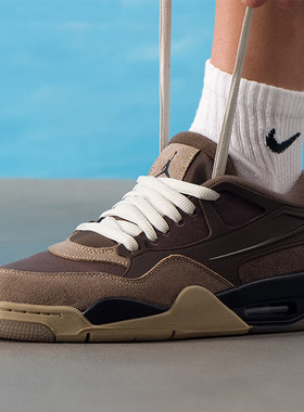 耐克男鞋新款Air Jordan 4 RM AJ4低帮复古休闲篮球鞋 FQ7939-022