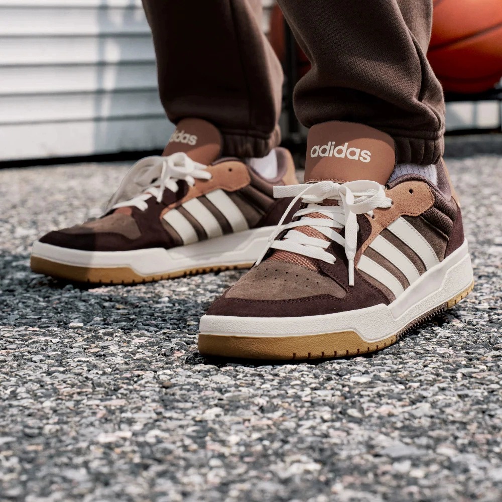 阿迪达斯男鞋2025新款Entrap复古低帮板鞋轻便运动休闲鞋 JR8321