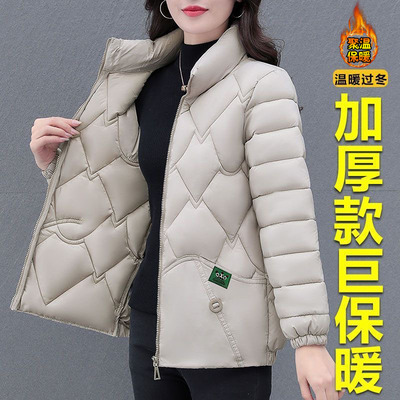 保暖羽绒棉服女冬季新款加厚