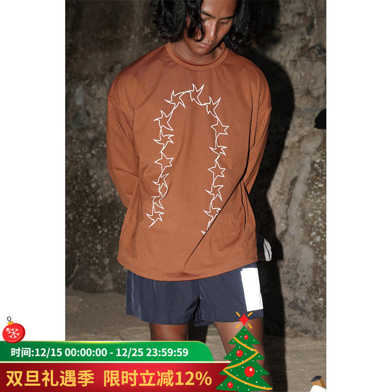 棕色okcenter长袖TEEokc