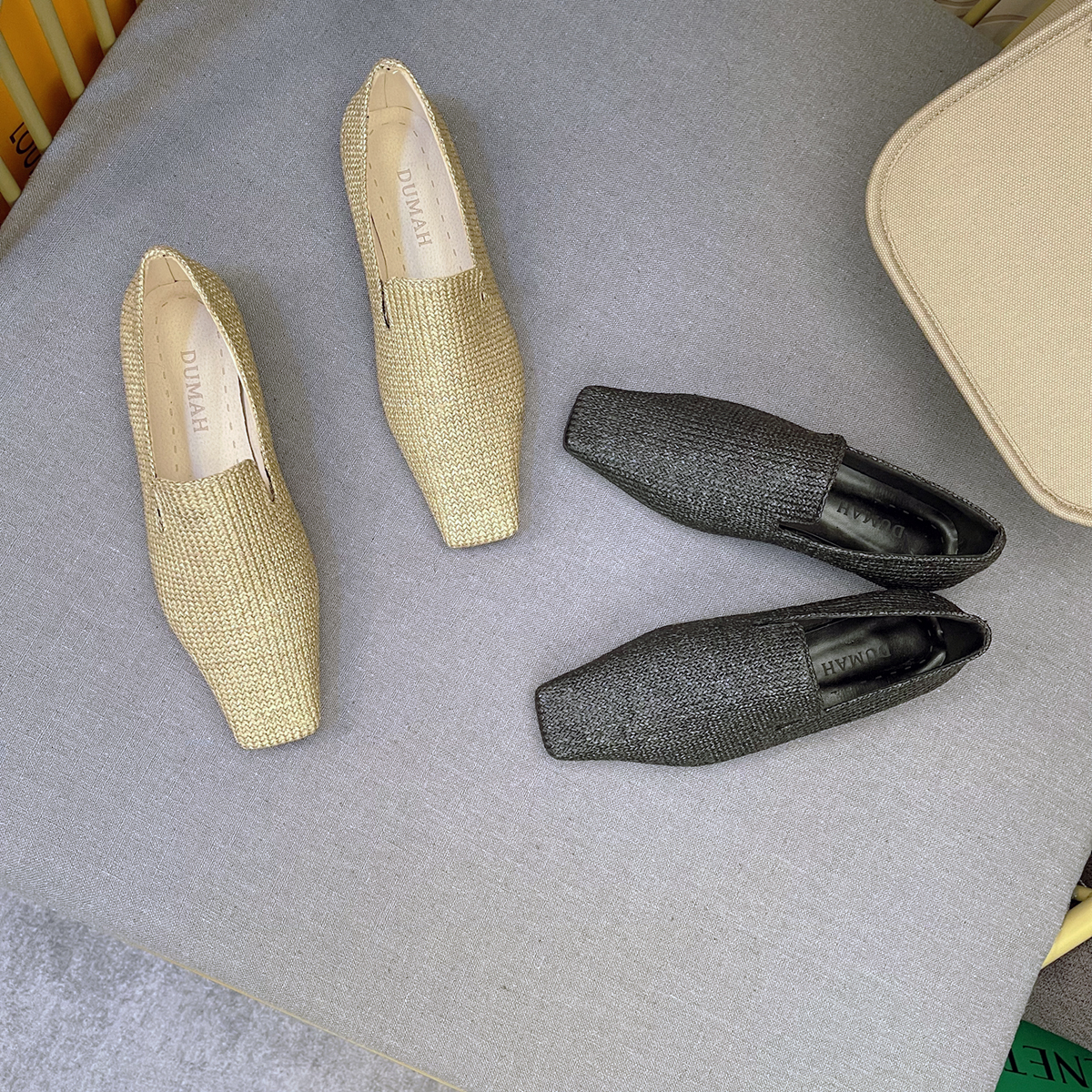 真皮里瓢鞋DUMAH瓢鞋小众平底