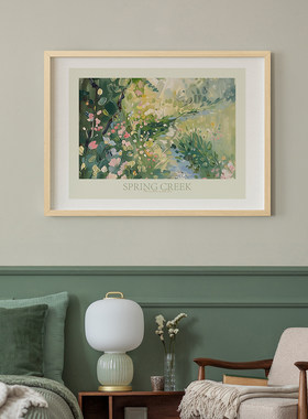 客厅卧室风景电表箱装饰画沙发背景墙挂画艺术油画配电箱壁画海报