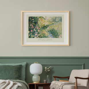 客厅卧室风景电表箱装饰画沙发背景墙挂画艺术油画配电箱壁画海报