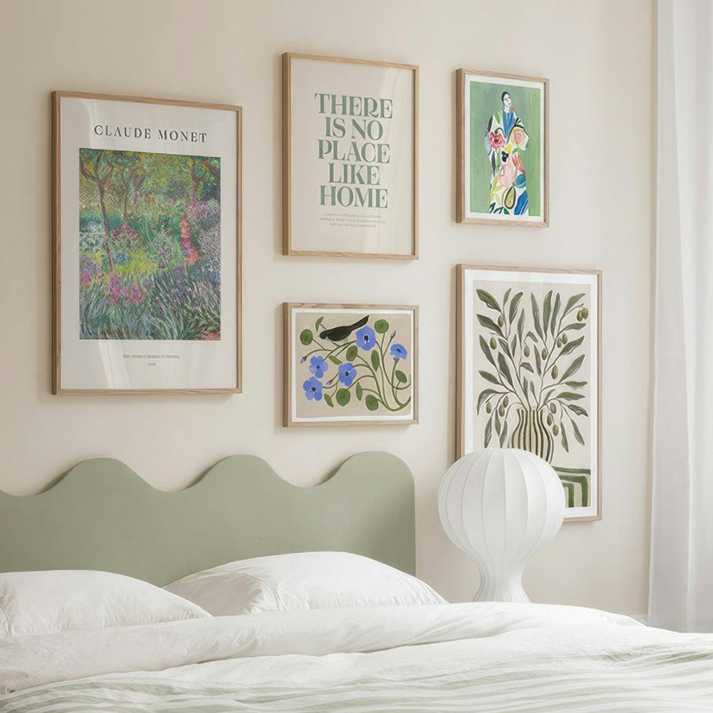 春日信笺客厅卧室沙发玄关墙壁装饰画挂画艺术框油画壁画插画组合