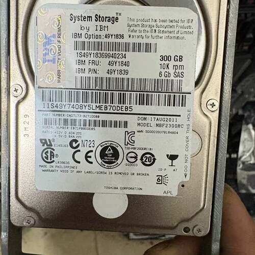 可议价IBM 5210 49Y1840 300G 10K SAS