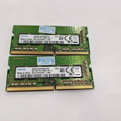 三星 8G DDR4 3200 2666 2400 2133频率 笔记本 内存 拆机 原装