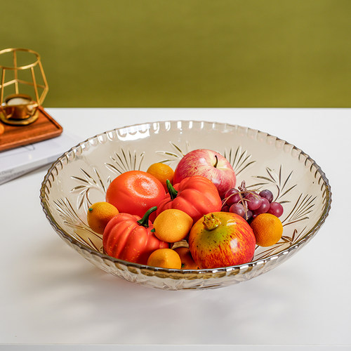 轻奢高颜值玻璃高脚水果坚果盘