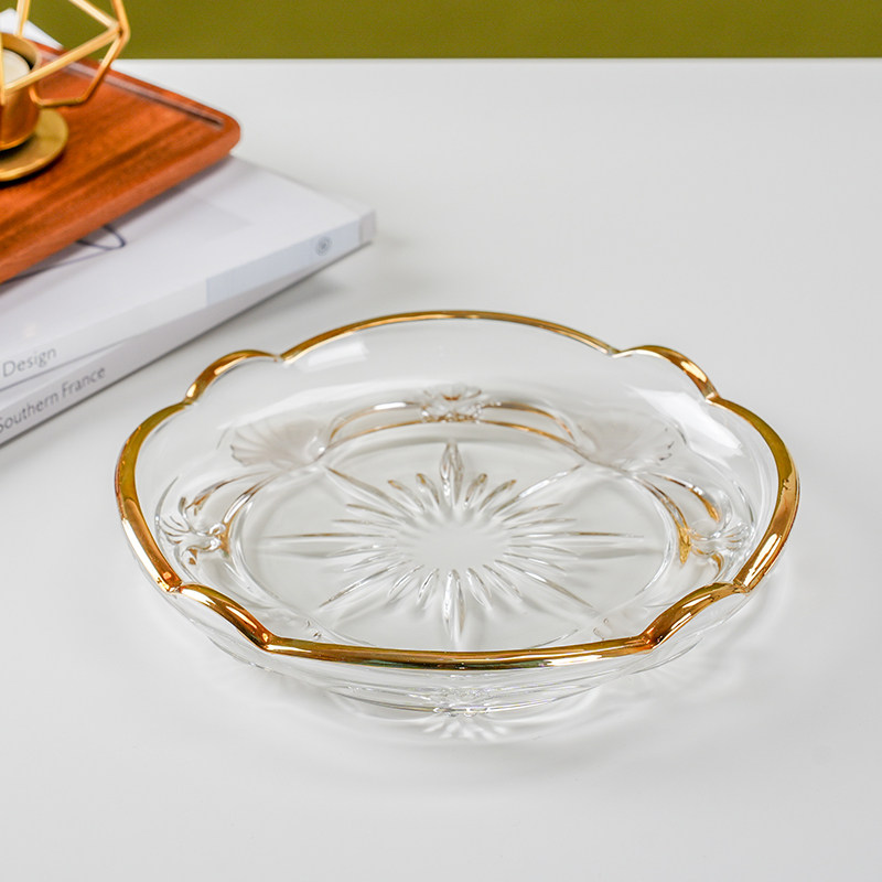 高档轻奢果盘精致高级感金边波浪纹水果盘客厅家用茶几糖果盘摆放,餐饮具,果盆/果盘/果篮,淘宝优惠券,粉丝福利购,淘宝优惠卷