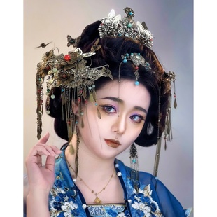 国风发冠发饰汉服头饰民族中式公主古风非遗傩戏妆照中式美学