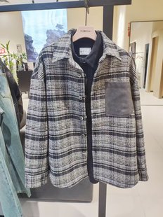 商场同款专柜正品RS流石小香风羊毛衬衫式外套国内代购