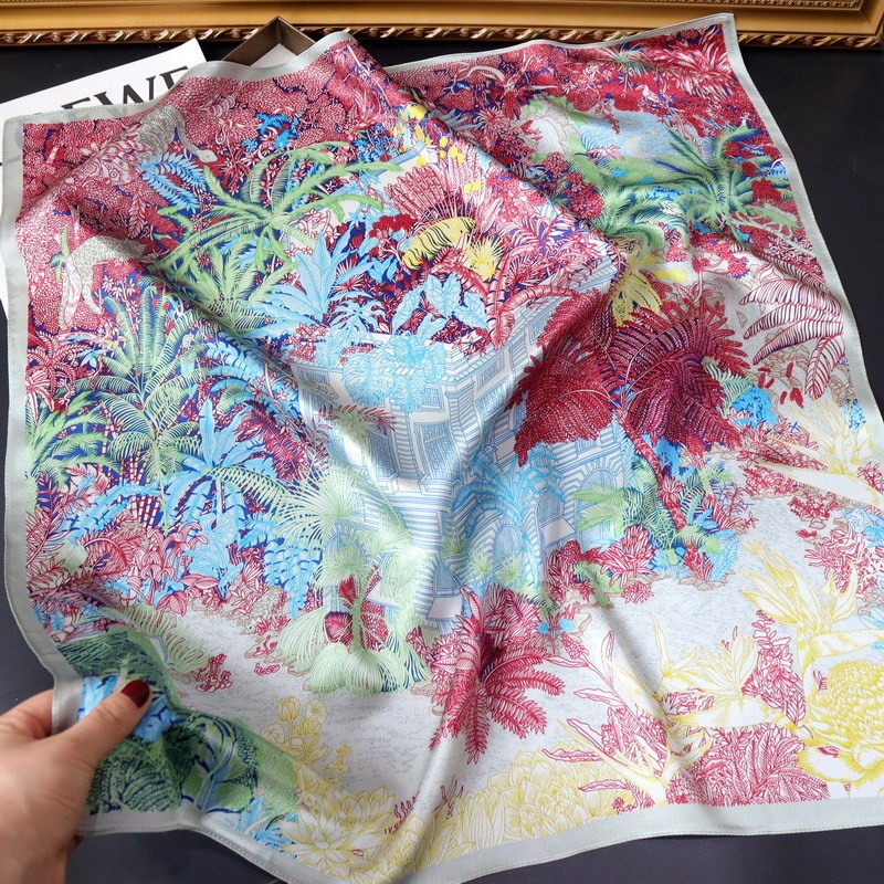 68cm中方巾真丝素缎桑蚕丝丝巾