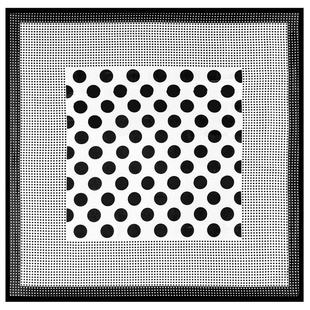 90cm黑白民族风腰花波点印花仿真丝大方巾时尚百搭女职业丝巾披肩