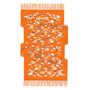 200*70cm流苏仿羊绒长围巾秋冬时尚云宫迅音防寒保暖护颈外搭披肩