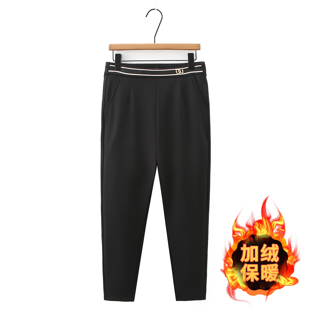 8565胖妹妹mm大码加绒裤子女下装冬高腰哈伦小脚长裤锦棉弹力,女装/女士精品,休闲裤,淘宝优惠券,粉丝福利购,淘宝优惠卷