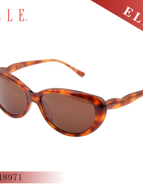 四眼乐园新款ELLE复古玳瑁可配近视太阳镜眼镜框女款镜架 El18971