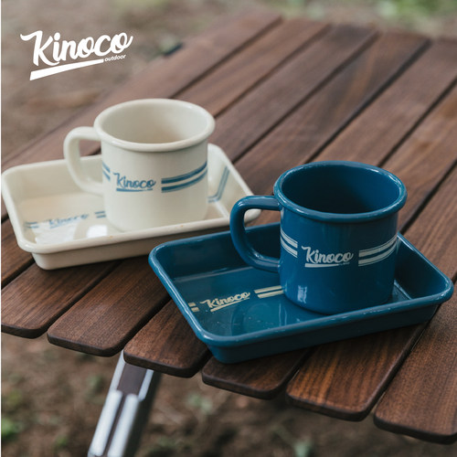 Kinoco搪瓷杯马克杯复古风手工制