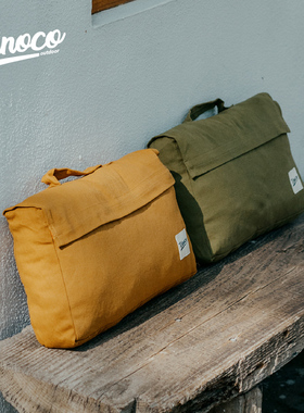 复古纯色抱枕野营办公室方形靠背枕简约客厅沙发床头帆布含芯靠垫