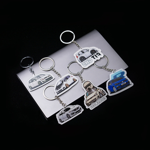 汽车钥匙扣 挂件 GK5GTI大众本田潮牌简约钥匙环钥匙扣汽车个性