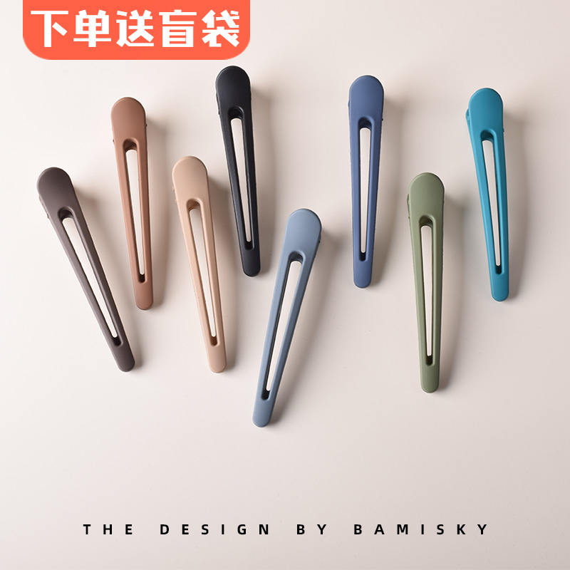 12CM磨砂大号鸭嘴夹刘海碎发夹