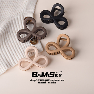 头发抓夹女后脑勺中号小号发量少专用女士成人夹子头饰发夹鲨鱼夹