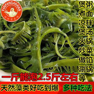 特裙带菜级火锅海芽菜海白菜盐渍非干货500g海藻海媚芽菜1斤 包邮