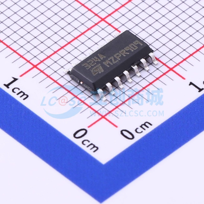 运算放大器 LM324ADT SOIC-14 ST(意法半导体) 电子元件原装正品