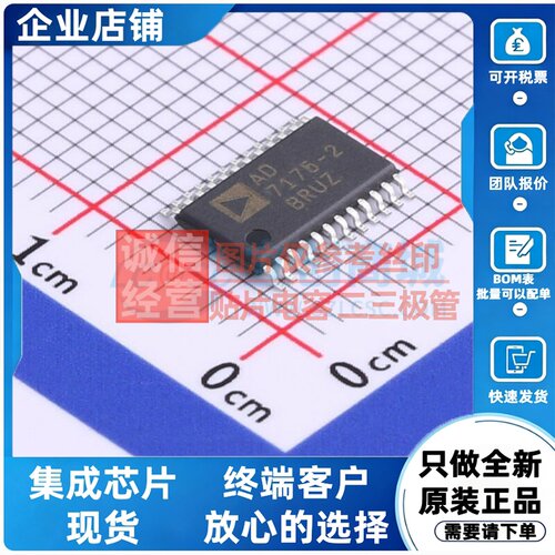 模数转换芯片ADC AD7175-2BRUZ TSSOP-24 ADI(亚德诺) 电子元器件