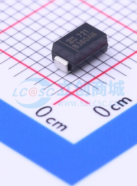 肖特基二极管 B360AM-13-F DO-214AC DIODES(美台) 电子元件配单