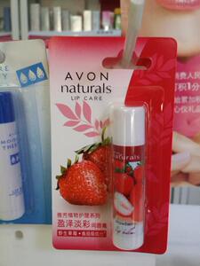 【专柜正品】 AVON雅芳 盈泽淡彩润唇膏草莓润唇膏 4克 淡彩唇膏