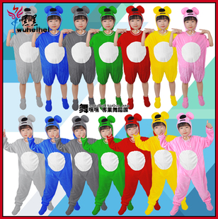 儿童小考拉表演服装考拉卡通动物演出服无尾熊树袋熊舞台舞蹈服装