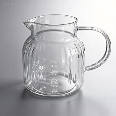 有刻度适用苏泊尔SW-10Y06高硼硅全玻璃养生壶身壶盖配件