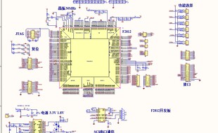 DSP2812最小系统开发板PCB tms320f2812电路PCB  28035电路图PCB
