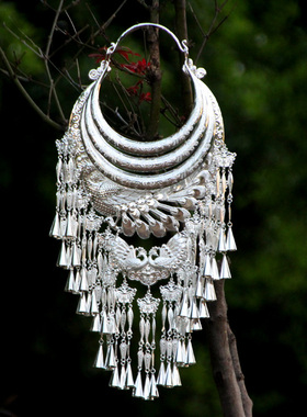 苗银苗族项圈项链贵州广西云南