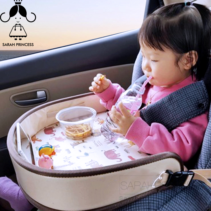 韩国GenieTray正品儿童汽车载安全座椅托盘推车方便携餐盘收纳桌
