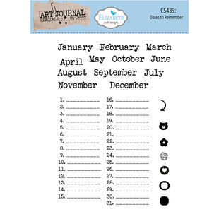 Elizabeth 重要的日期 Dates to Remember 进口透明印章