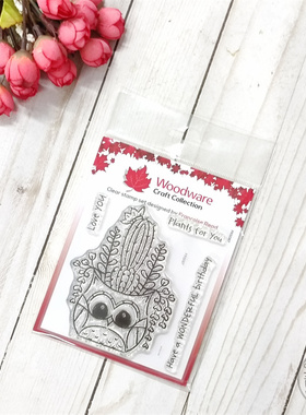 Woodware 猫头鹰花盆 Owl Planter 进口透明印章