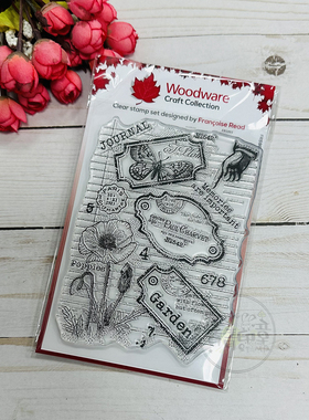 Woodware 标签页  Label Page 进口透明章