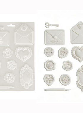 Stamperia 火漆封小信封 A5软模具 Letters And Seals Soft Mould