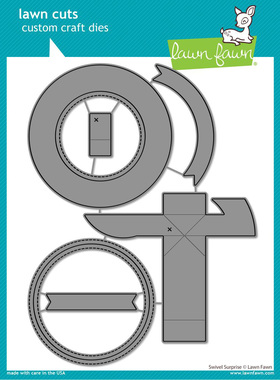 Lawn fawn 转椅机关卡 swivel surprise 进口切模