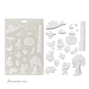 森林伙伴 Soft A4软模具 Grove Mould Hidden Stamperia