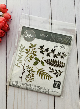 Sizzix 花园的嫩绿树叶 Garden Greens 进口切模